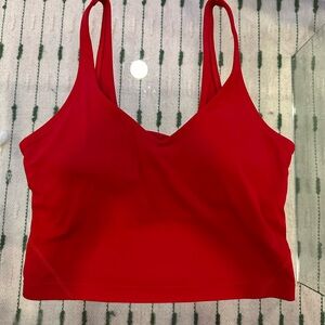 lululemon athletica align tank top - lunar new year deep red size 8